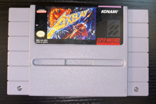 Axelay super nintendo snes - axelay,