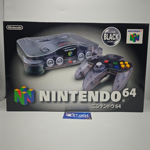 Nintendo clear black - nintendo, 64